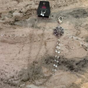 Paparazzi Silver Necklace with White Beads